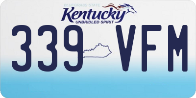KY license plate 339VFM