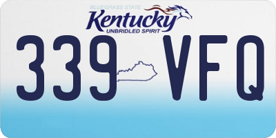 KY license plate 339VFQ