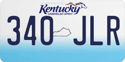 KY license plate 340JLR