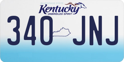 KY license plate 340JNJ