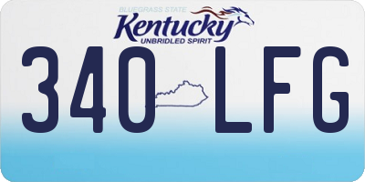 KY license plate 340LFG
