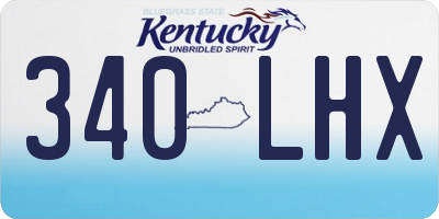 KY license plate 340LHX
