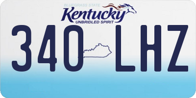 KY license plate 340LHZ