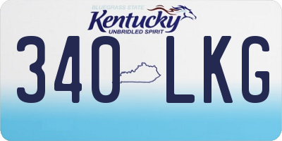 KY license plate 340LKG