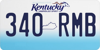 KY license plate 340RMB