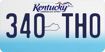 KY license plate 340THO