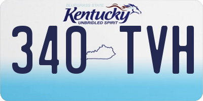 KY license plate 340TVH