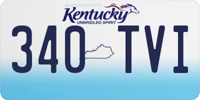 KY license plate 340TVI
