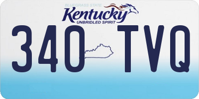 KY license plate 340TVQ