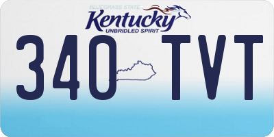 KY license plate 340TVT