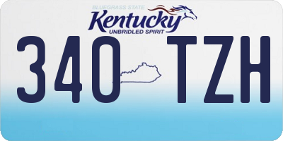 KY license plate 340TZH