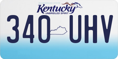 KY license plate 340UHV