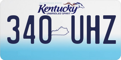 KY license plate 340UHZ