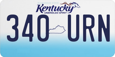 KY license plate 340URN
