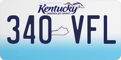 KY license plate 340VFL