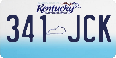 KY license plate 341JCK