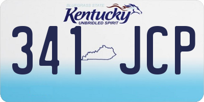 KY license plate 341JCP