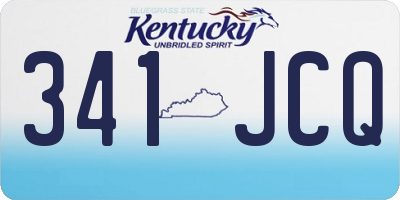 KY license plate 341JCQ