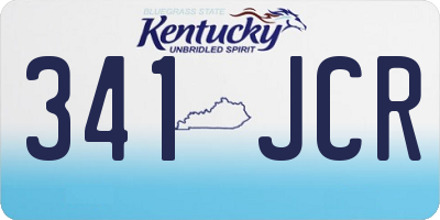 KY license plate 341JCR