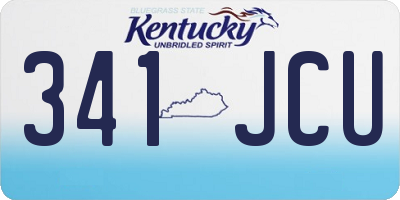 KY license plate 341JCU