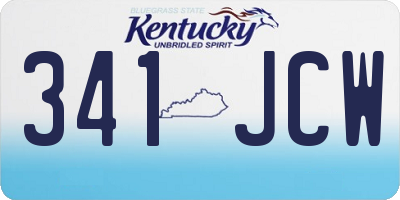 KY license plate 341JCW