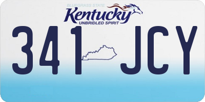 KY license plate 341JCY