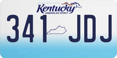 KY license plate 341JDJ