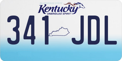 KY license plate 341JDL