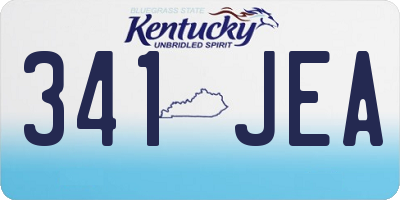 KY license plate 341JEA