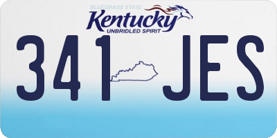 KY license plate 341JES