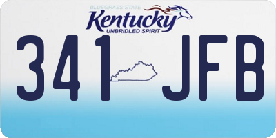 KY license plate 341JFB