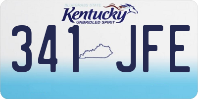 KY license plate 341JFE