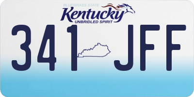KY license plate 341JFF