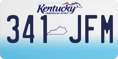 KY license plate 341JFM