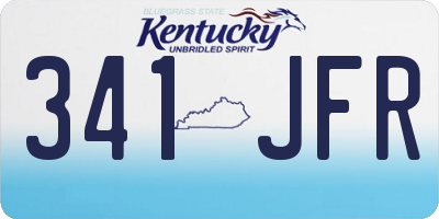 KY license plate 341JFR