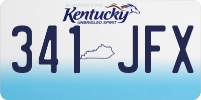 KY license plate 341JFX
