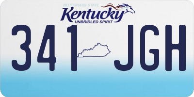 KY license plate 341JGH