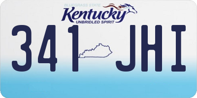 KY license plate 341JHI