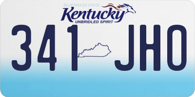KY license plate 341JHO