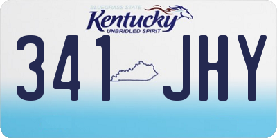 KY license plate 341JHY