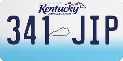 KY license plate 341JIP