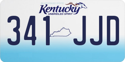 KY license plate 341JJD