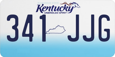 KY license plate 341JJG