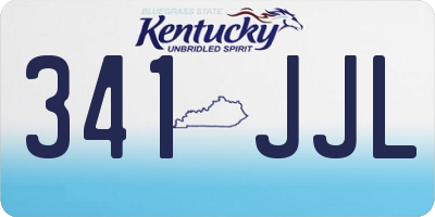 KY license plate 341JJL