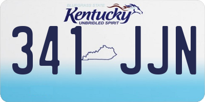KY license plate 341JJN