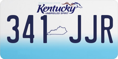 KY license plate 341JJR