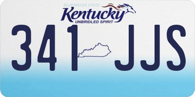 KY license plate 341JJS
