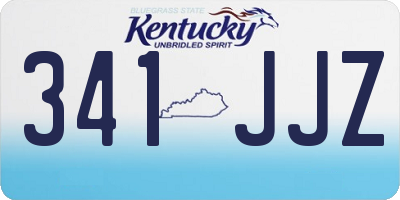 KY license plate 341JJZ