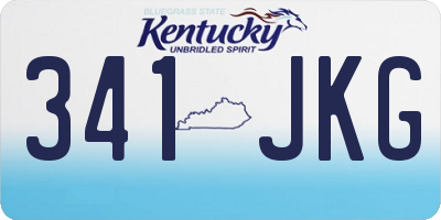 KY license plate 341JKG