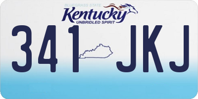 KY license plate 341JKJ